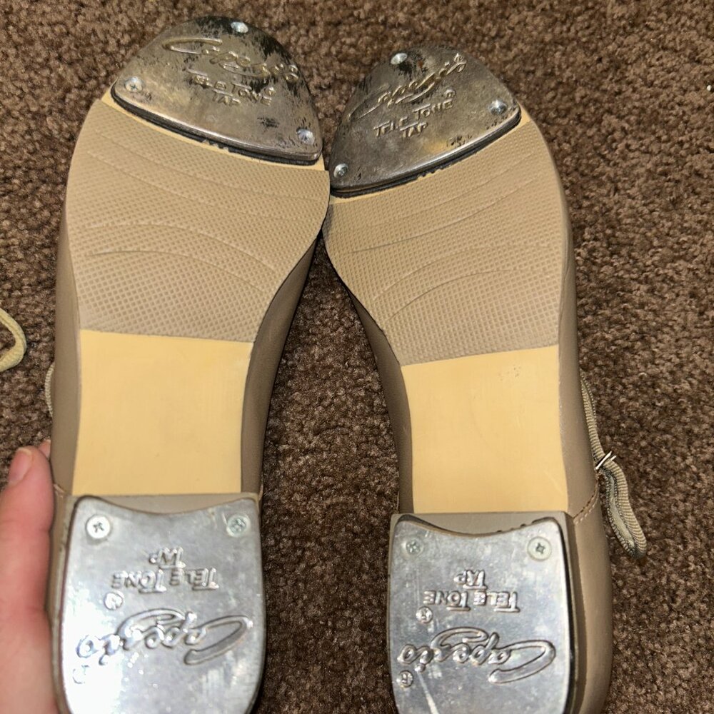 Capezio‎ Tele Tone Tap Tan Character Shoes Size 8 1/2M Excellent Condition - Picture 5 of 6